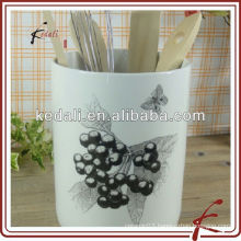 China Factory Wholesale Hotel Ceramic Porcelain Kitchen Utensil Holder